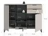 Highboard Noida | Kaschmir / schwarz Produktbild-Vorschau 4