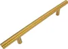 set di 10 maniglie per mobili in oro opaco 128 mm - acciaio Anteprima dell’immagine prodotto 2