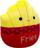 A plush toy shaped like a container of french fries. Voir les images du produit