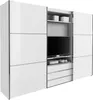A white wardrobe with a central TV unit. Anteprima dell’immagine prodotto