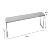 Kukoo Gastronomie Table de travail et étagère - inox 150 cm Voir les images du produit 3