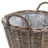 Panier en osier gris - 40 cm / grand - panier de fleurs en Voir les images du produit 4