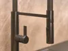 Close-up of a modern dark gray kitchen faucet with a pull-out spray. Podgląd zdjęcia produktu