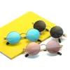 Männer Frauen Retro Vintage Brille Steampunk Runde Metall Produktbild-Vorschau 2