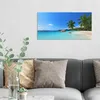 DEQORI Hybrid Leinwand Bild 60x30 cm 'Bilderbuchstrand ' Produktbild-Vorschau 3
