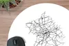 MuchoWow® Mauspad Mousepad Stadtplan - Deutschland - Produktbild-Vorschau 2