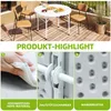 Gartentisch Rund Klapptisch Campingtisch mit Tragegriff, Produktbild-Vorschau 4