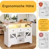 STILVORA Küchenwagen Mit App LED & Klapptisch, Kücheninsel Produktbild-Vorschau 4