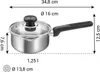 Stielkasserolle BRAVA mit beidseitigem Ausgießer und Deckel Produktbild-Vorschau 4