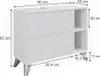 Mobiletto per lavabo Vicco Leano Bianco 80 x 62 cm con 2 Anteprima dell’immagine prodotto 3