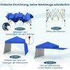 COSTWAY padiglione pop-up 430x280cm con 2 pareti laterali Anteprima dell’immagine prodotto 7
