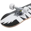 A close-up view of a skateboard deck and truck, isolated on a white background. Produktbild-Vorschau