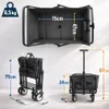 BigDean Bollerwagen faltbar bis 80kg Grau/Schwarz | Produktbild-Vorschau 3