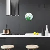 Glasuhr Wanduhr Küchenuhr Echt-Glas 30fi cm Wiese grün Produktbild-Vorschau 3