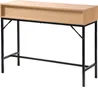 Konsole 2 Schubladen Front Effekt Holz mit Rillen - L100 x Produktbild-Vorschau 5