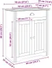 vidaXL Armoire de salle de bain BODO Marron miel 70 x 35 x Voir les images du produit 8