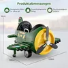 A green and yellow toy airplane with measurement indicators. Voir les images du produit