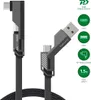 4smarts USB-C Kabel ComboCord Flat Right Angle 240W. 1.5m Produktbild-Vorschau 2