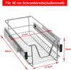 LARS360 4er Set Teleskop-Küchenschublade – für 27 cm Innen- Produktbild-Vorschau 2