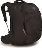 A black Osprey Fairview 55L travel backpack shown from the side. Produktbild-Vorschau
