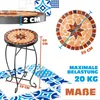 KESSER® Mosaiktisch Bistrotisch Blumenhocker Rund 60x34cm Produktbild-Vorschau 7