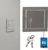 KOTARBAU® Sportello Ispezione Acciaio Inox 10x10 cm Argento Anteprima dell’immagine prodotto 1