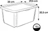 Keeeper Aufbewahrungsbox 45x35x27 Cm Durchsichtig  Produktbild-Vorschau 2