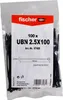 Fischer  100x  Serre-câbles  UBN  2,5  x  100  mm  noir  -  Voir les images du produit 7