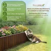 Floranica Bordure de Jardin en bois 40 x 200 cm Brun foncé Voir les images du produit 9