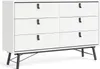 Rye Commode large 6 tiroirs, blanc mat. Voir les images du produit 1