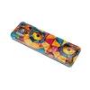 A watercolor paint tin with a colorful stained-glass design. Produktbild-Vorschau