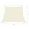 vidaXL Tenda da sole 160 g/m² bianco crema 4/5x3 m HDPE Anteprima dell’immagine prodotto 13