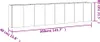 vidaXL Hochbeet 360x40x80 cm Cortenstahl Produktbild-Vorschau 7