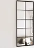 vidaXL Wandspiegel 2 Stk. Schwarz 100x40 cm Metall Produktbild-Vorschau 8