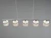 Balkenpendelleuchte 5-flammig Chrom Grau Produktbild-Vorschau 8