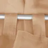 A close-up view of beige sheer curtains hanging on a silver curtain rod. Anteprima dell’immagine prodotto