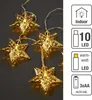Lichterkette LED Deko Beleuchtung goldene Sterne Motiv Produktbild-Vorschau 4