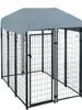 Hundezwinger Hundekäfig Hundehaus 185x117x185 cm mit Dach Produktbild-Vorschau 5