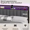 STILVORA Polsterbett Metallbett Kopfteil mit Steckdose, Produktbild-Vorschau 5