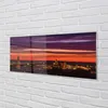Glasbilder 125x50 Wandkunst Krakow Nachtpanorama Produktbild-Vorschau 2