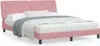 The Living Store Bettgestell mit Kopfteil Rosa 160x200 cm Produktbild-Vorschau 2