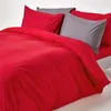 HOMESCAPES biancheria da letto rossa 200 fili, 135 x 200 cm Anteprima dell’immagine prodotto 5