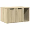 vidaXL Bac à litière Chêne Sonoma 80x50x45 cm Bois Voir les images du produit 1