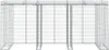 vidaXL Gabionen-Mülltonnenbox 270x91x120 cm Verzinktes Produktbild-Vorschau 3