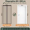 Sekey Fliegengitter Balkontür mit Magnet Insektenschutz Tür Produktbild-Vorschau 6