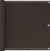 vidaXL Balkónová zástena Brown 90x400 cm HDPE Náhľad obrázku produktu 5