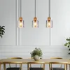 Globo Lighting Hängeleuchte Metall schwarz matt, Holz Produktbild-Vorschau 5