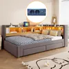 Sofá cama Flieks de 90x200 cm con cama extraíble, sofá cama Vista previa de la imagen del producto 2
