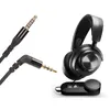 A black headphone cable and a black headset with a control unit are shown against a white background. Náhled obrázku produktu