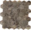 Mosaik Fliese Marmor Naturstein Hexagon Impala braun Produktbild-Vorschau 1